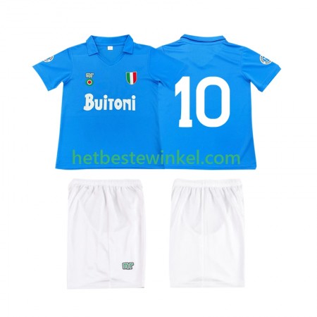 SSC Napoli 10 1987 Voetbalshirts Retro Kind Thuis 1988